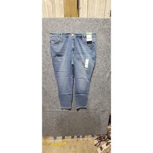 Terra & Sky Women's High Rise Skinny Blue Jeans Size 20W NWT